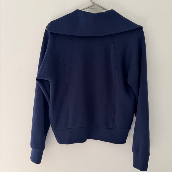 SPANX AirEssentials Half Zip Sweatshirt- Timeless Navy - Picture 4 of 6